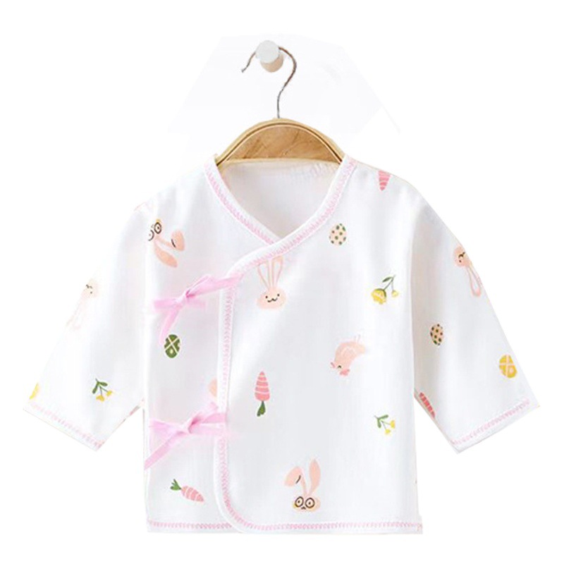 Baby Monk Clothing Newborn Lace-Up Top Newborn Baby Underwear Newborn Undercoat 0-3 Months Clothes