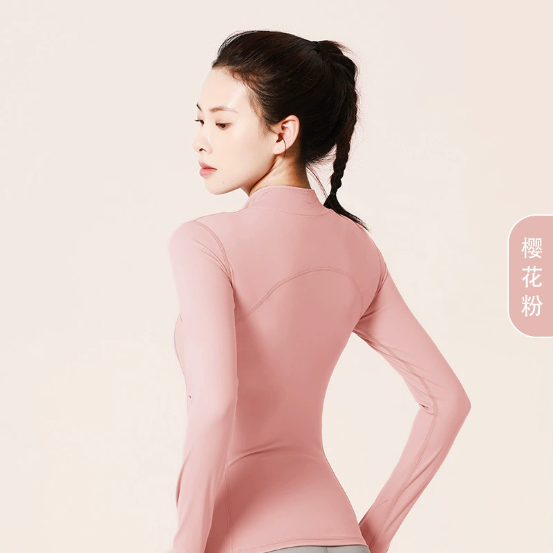 Спортивная йога-одежда, куртка, обтягивающая, Slim Fit, для бега
