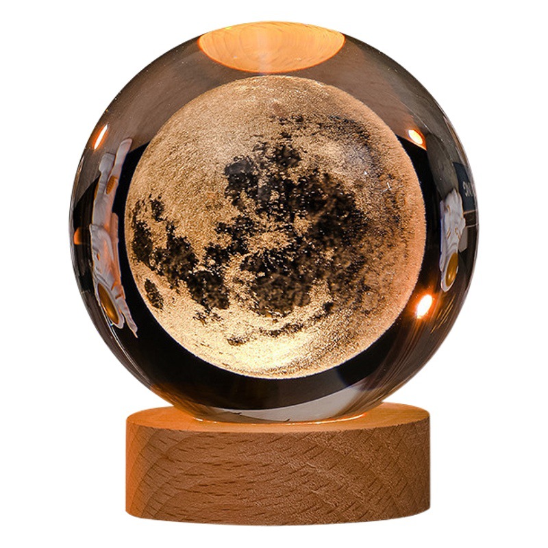 Cielo estrellado luminoso bola de cristal decoración Sol Galaxy Regalo de Cumpleaños luz de la noche regalo del Día de San Valentín de Navidad