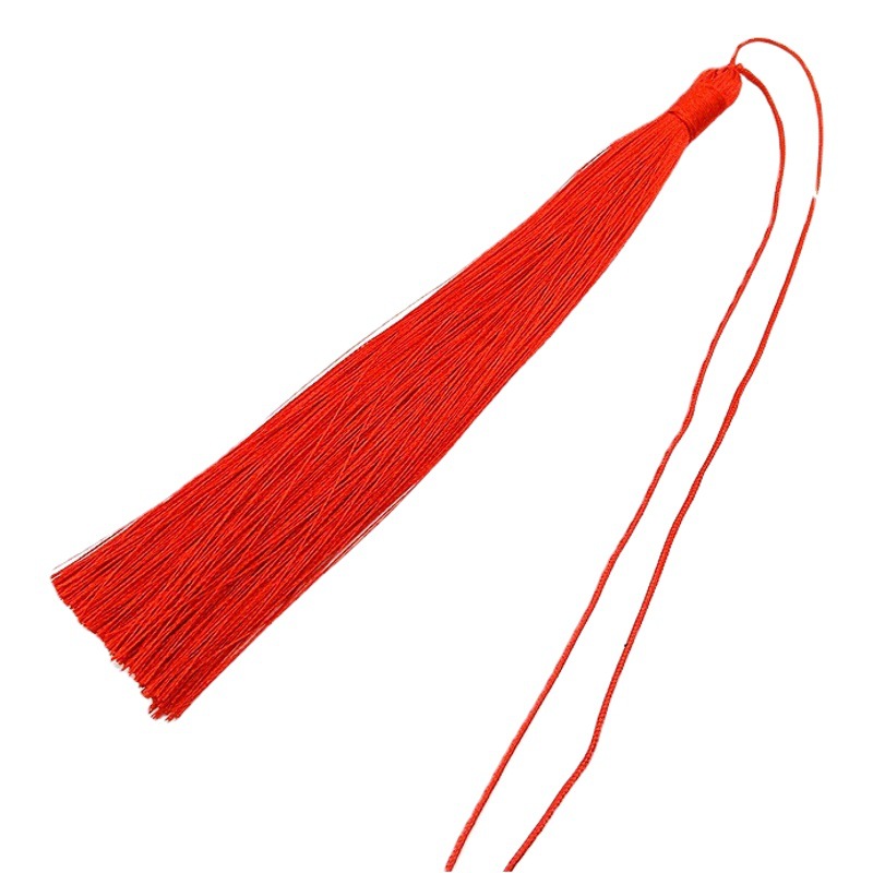 15cm de línea delgada borla diy accesorios hechos a mano seda de hielo borla espiga Hanfu colgante bigote wenwan borla joyería