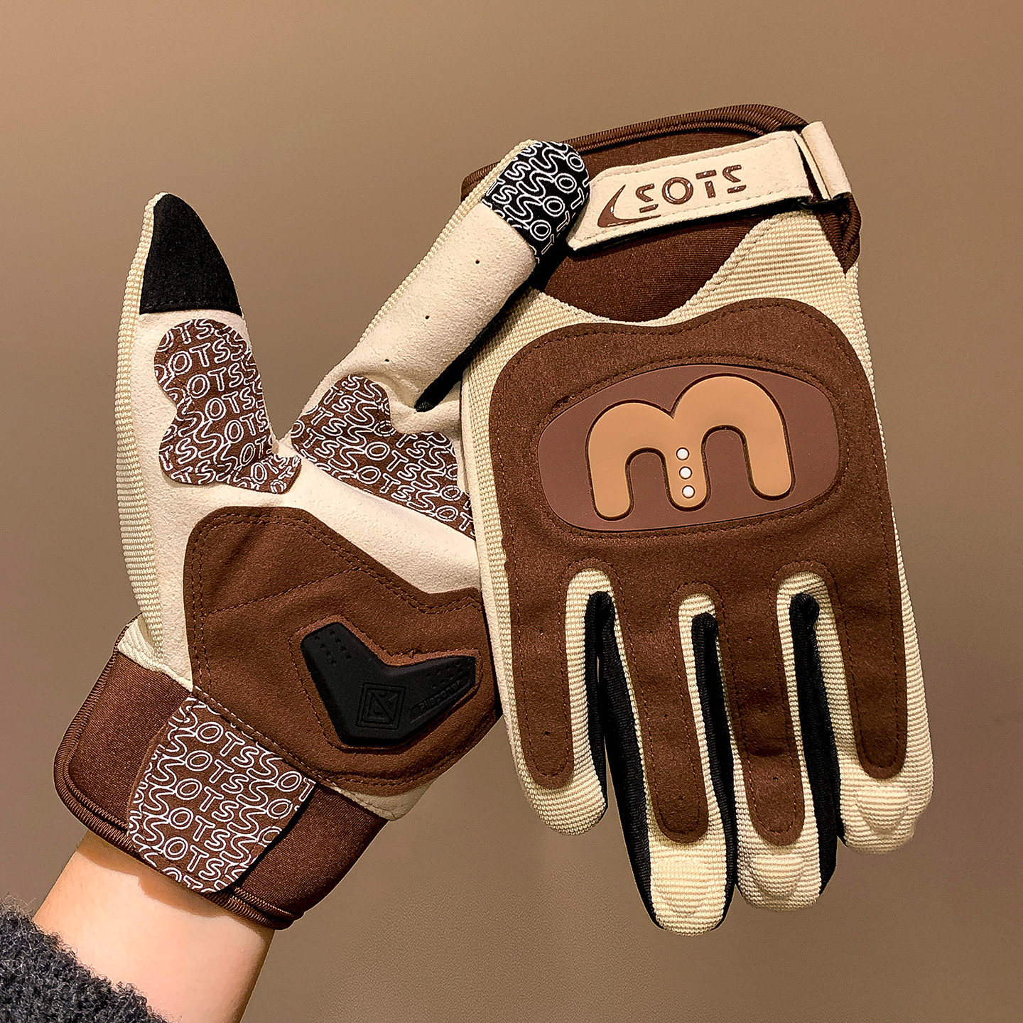 Guantes de ciclismo para hombres y mujeres motocicleta al aire libre motocicleta antideslizante jinete amortiguador macarón guantes de locomotora