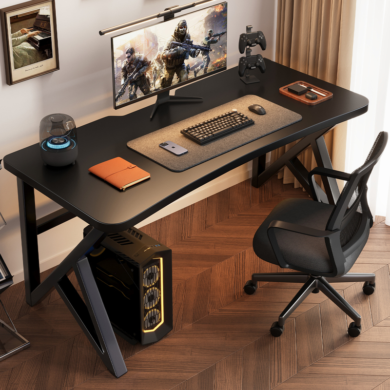 Desktop Office Desk, Home Gaming Desk and Chair Set, Simple Bedroom Table, Work Desk, Study Desk, Rental House Computer Desk