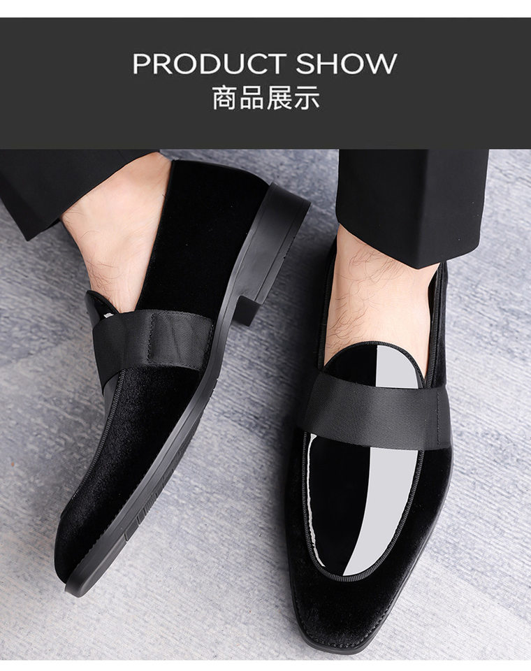 Giày da nam công sở mũi nhọn cổ thấp kiểu xỏ chân, buộc dây thanh lịch — Màu nâu, màu đen chi tiết 17