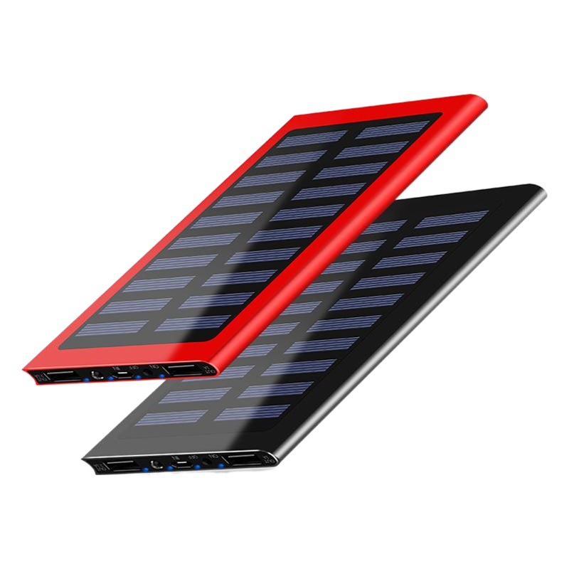 Gran capacidad 20000 mA banco de energía solar Impresión de regalo mini ultrafino al aire libre de energía móvil al por mayor