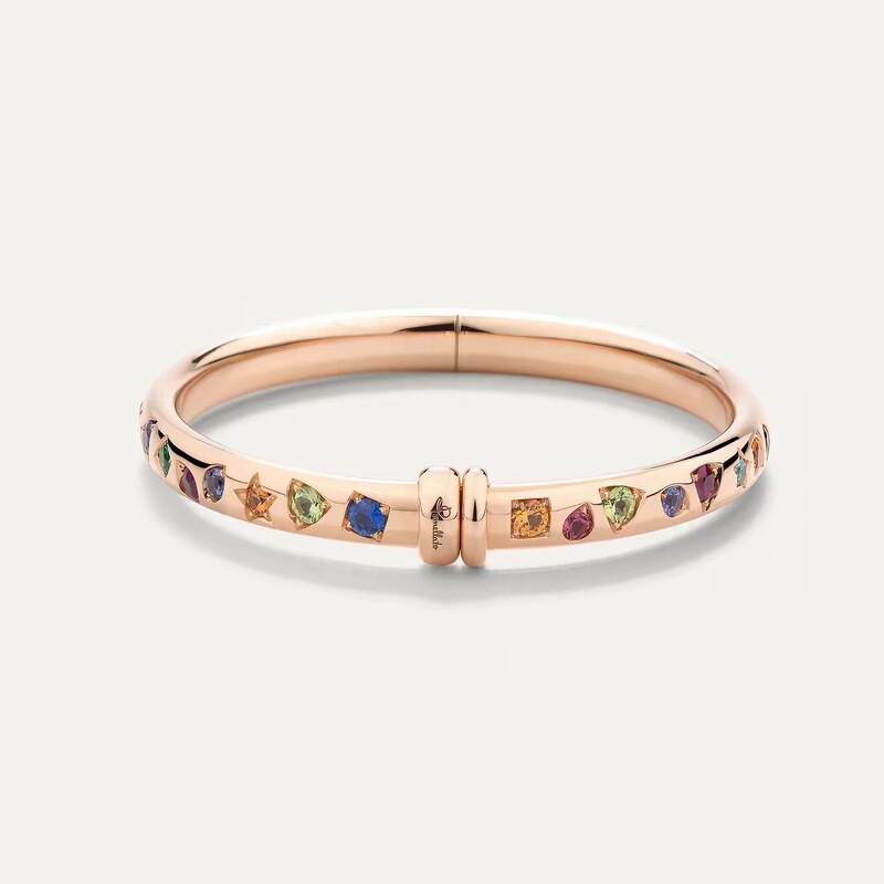 Baomanlanduo Color Diamond Bracelet, Unisex Diamond Bangle, Fashionable and High-end, Italian Designer Exquisite Craftsmanship Factory Edition Baomanlanduo Color Diamond Bracelet, Unisex Diamond Bangle, Fashionable and High-end, Italian Designer Exquisite Craftsmanship Factory Edition