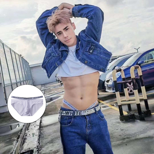 ORLVS Sexy Tush V-Shape Double Belt Tri-angled Cotton Comfortable Breathable Sports Fitness Personality Trendy Underwear