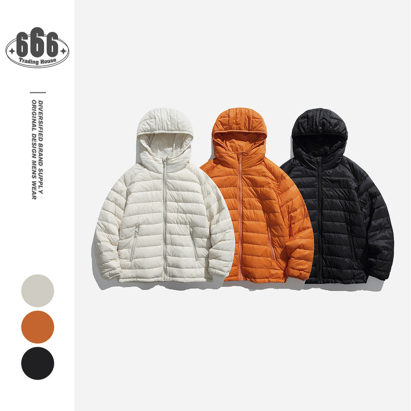 Undrest New Winter Portable Lightweight down Jacket for Men and Women Loose Design Sports Hooded Jacket Yr11