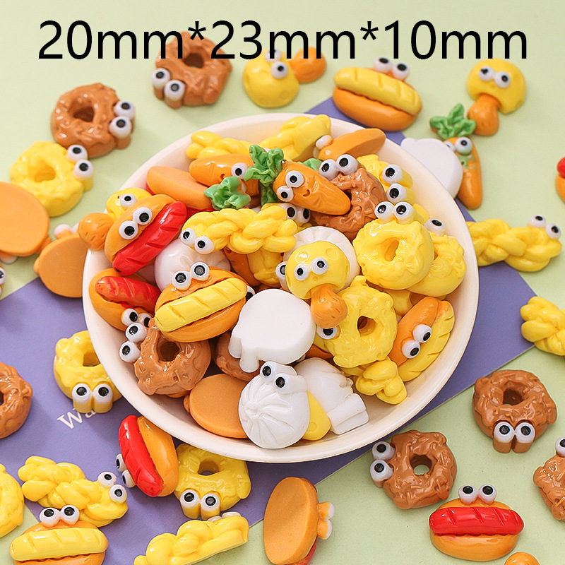 안경 표현 음식과 장난감 혼합 스타일