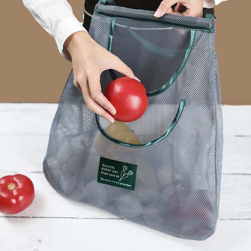 Kitchen Fruit and Vegetable Storage Mesh Bag, Hanging Mesh Bag, Ginger Garlic Onion Storage Bag, Multi-functional Handheld Bag