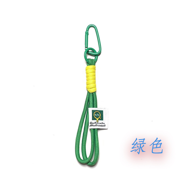 新款撞色钥匙扣挂绳登山扣公仔挂件手机挂件手机链毛绒玩具西高地|undefined