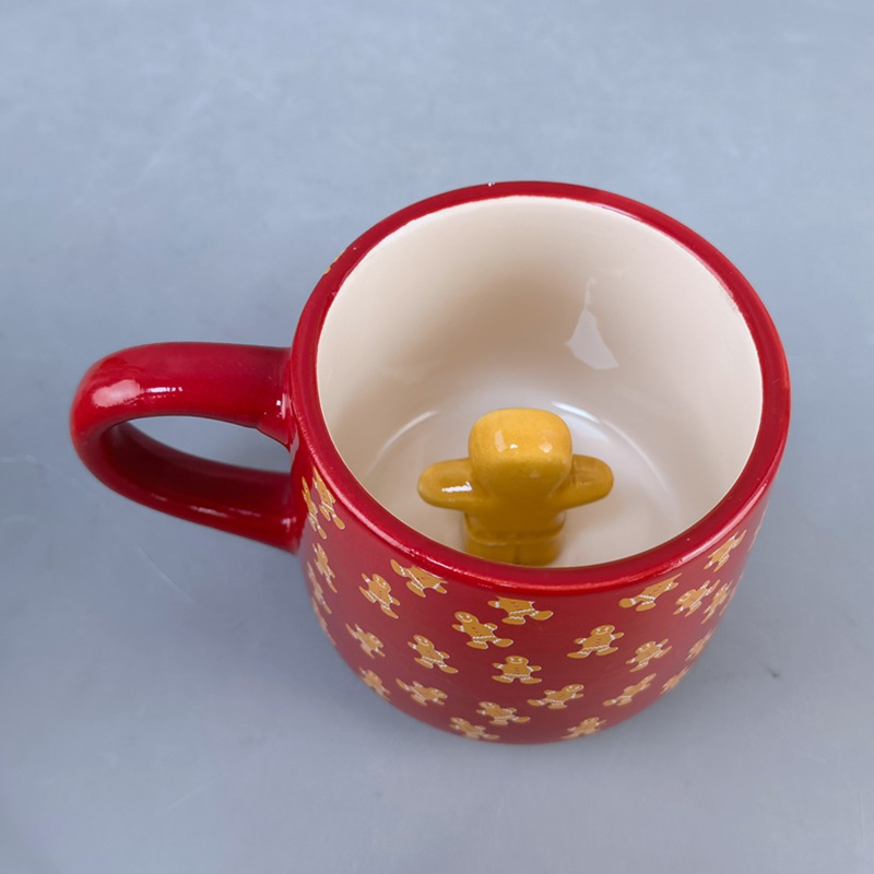 Tazas de dibujos animados creativas cuidadosamente seleccionadas para estudiantes femeninas, tazas de agua navideñas de cerámica estilo coreano, tazas de leche al por mayor