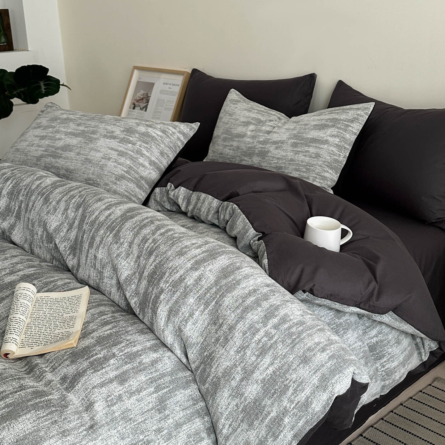 Doble hilo jacquard cama de cuatro piezas de algodón puro algodón cuatro estaciones generales 2025 sábanas cubiertas de lujo ligero