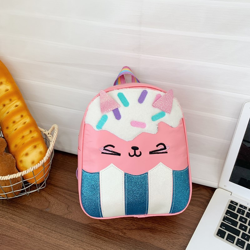 Caricatura lindo panda gigante mochila para niños y niñas, mochila para bebés de jardín de infantes, nueva mochila para niños de nubes de color