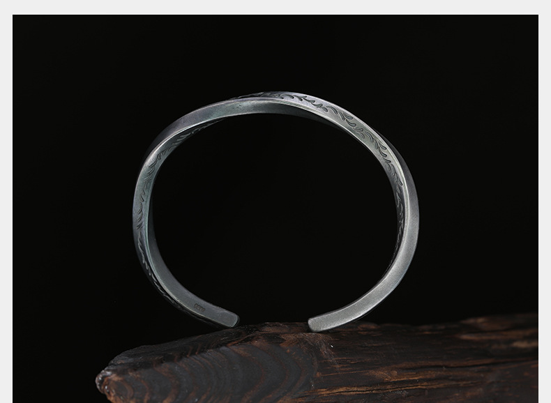 Retro Geometric Copper Plating Bangle 1 Piece