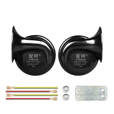 and other 2V-24V waterproof and Car horn/tweeter - 24v-snail-horns-pair-of-dual-horns-universal