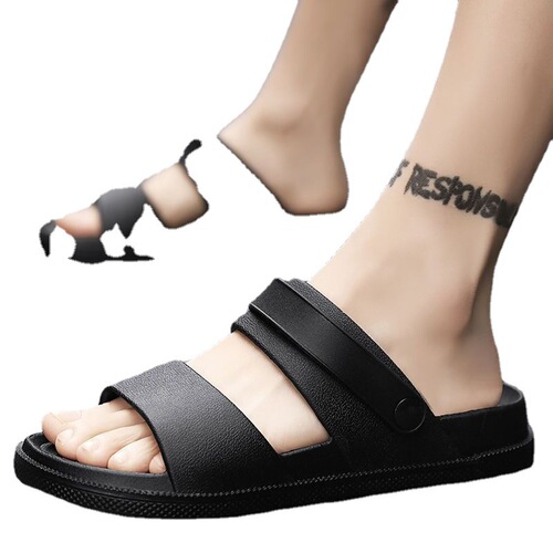 Beach shoes sandals men's  non-slip wear-resistant outer wear men's summer new one-to-one dual-purpose versatile sandals and slippers