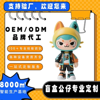pvc立体盲盒公仔礼品卡通盲盒摆件来图定制可印logo来图定制盲盒