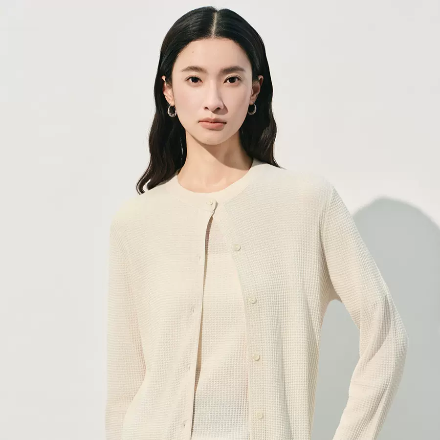 2026春夏新款桑蚕丝针织开衫女式通勤薄款通勤百搭真丝上衣女批发