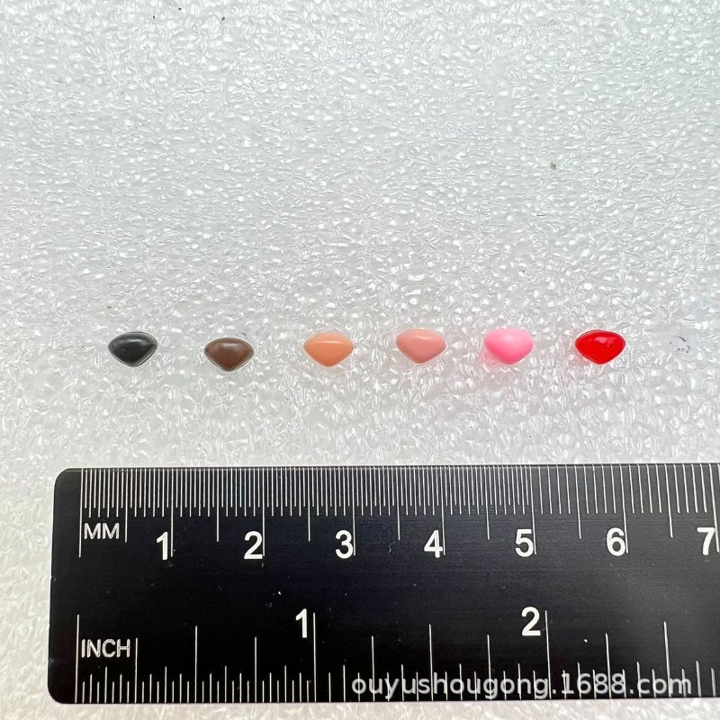 Triángulo nariz pie recto mango recto nariz poke lana fieltro giro palo DIY hecho a mano accesorios de la muñeca