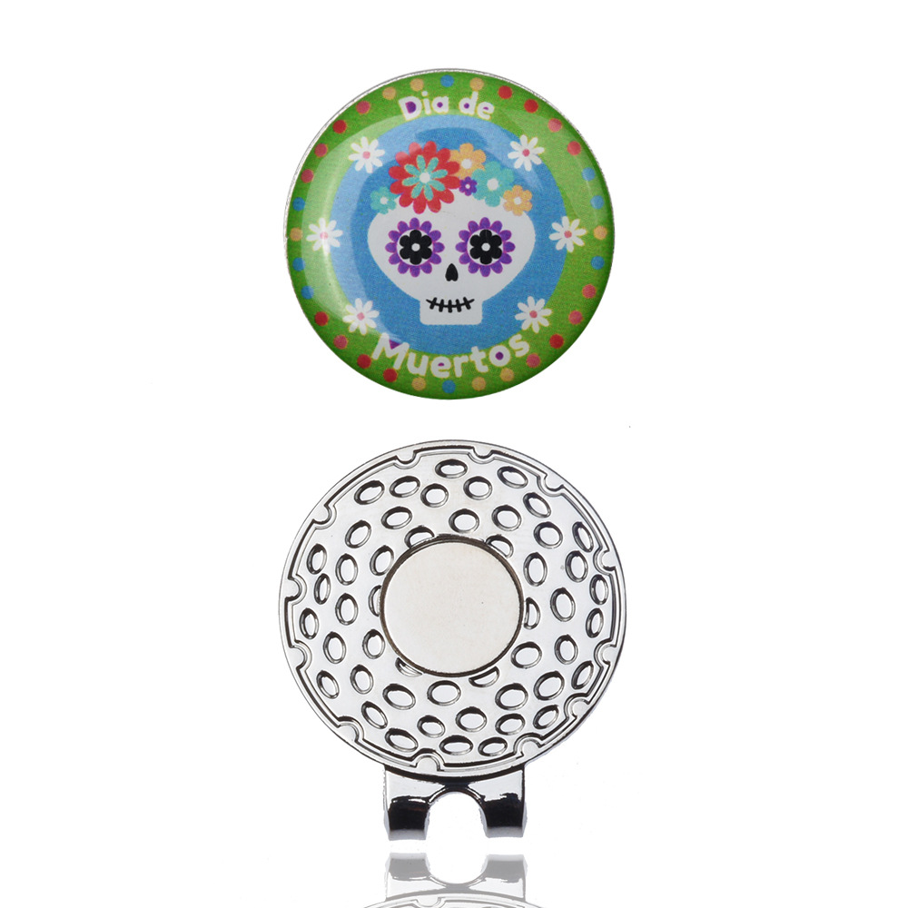 Golf magnético clip de metal imán clip logotipo marca Marca Diseño y producción