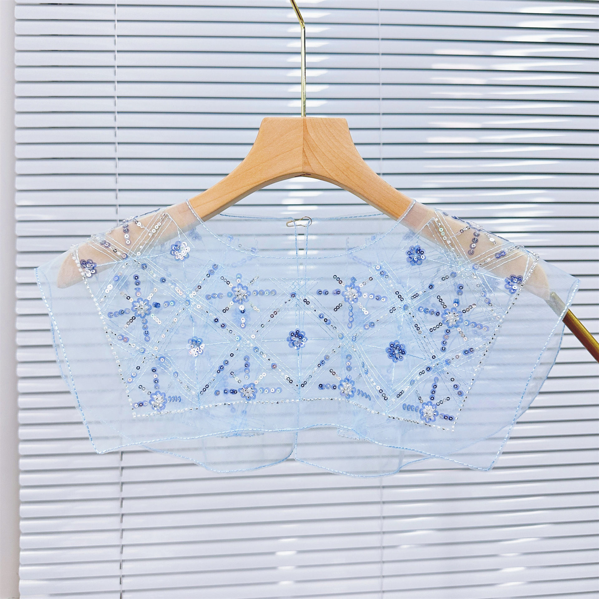 Europa y los Estados Unidos, cuello de esquinilla, collar bordado, ergena, ropa de moda, ropa infantil, accesorios, ropa transfronteriza image 1
