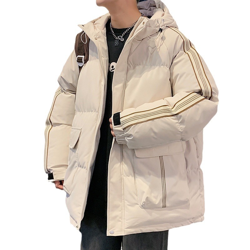 Abrigo de algodón acolchado de La NASA abrigo de los hombres invierno engrosado algodón cálido mapache abrigo de pan de los hombres abrigo de invierno cálido abrigo de algodón acolchado moda