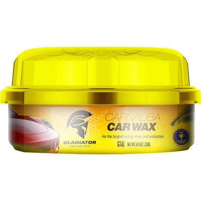 Gladiator car polishing wax solid new car coating paint surface decontamination repair maintenance car wax cross-border exclusive (Car wax) - gt41-polishing-wax-230g