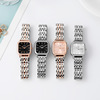 Fashionable square swiss watch, bracelet, women's watch, city style, simple and elegant design, thin strap, Birthday gift