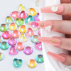 Nail enhancement Aurora crystal Glass Peach love candy transparent Macaroon Mocha Symphony nail ornament
