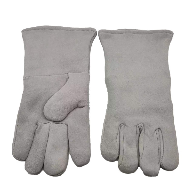 鹿鼎山14英寸35厘米羊皮两层防割耐磨柔软舒适劳保电焊手套