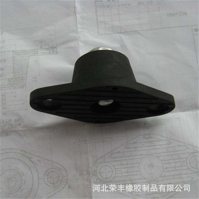 橡胶减震块 工业橡胶垫块减震垫黑色加厚弹性工业减震块 厂家供应