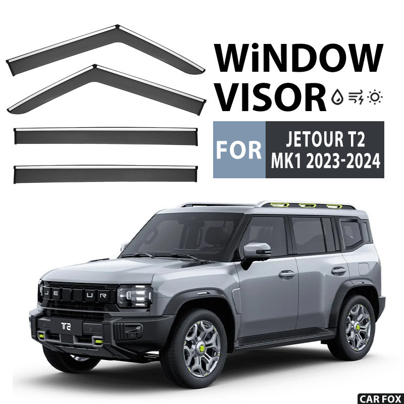 Suitable for Jetour T2 Window Visor Jetour T2 Window Rain and Sun Visor Rain Eyebrow
