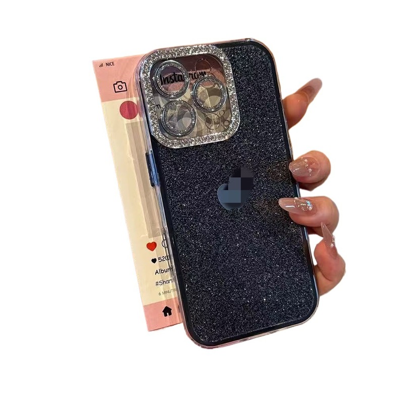 闪粉满天星适用iPhone16手机壳闪钻镜头苹果15pro高级感全包保护|undefined