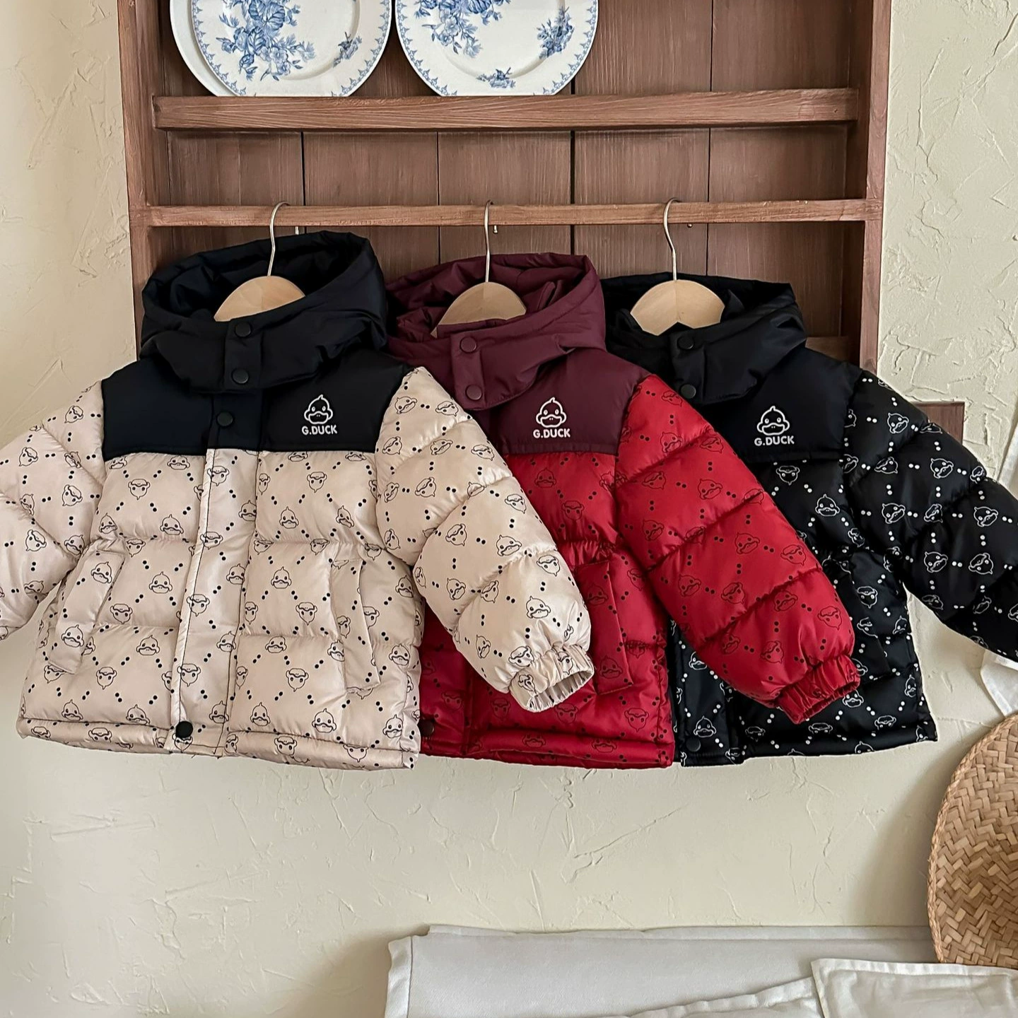 B.Duck, children's keep warm down jacket for men and women, for teenagers
