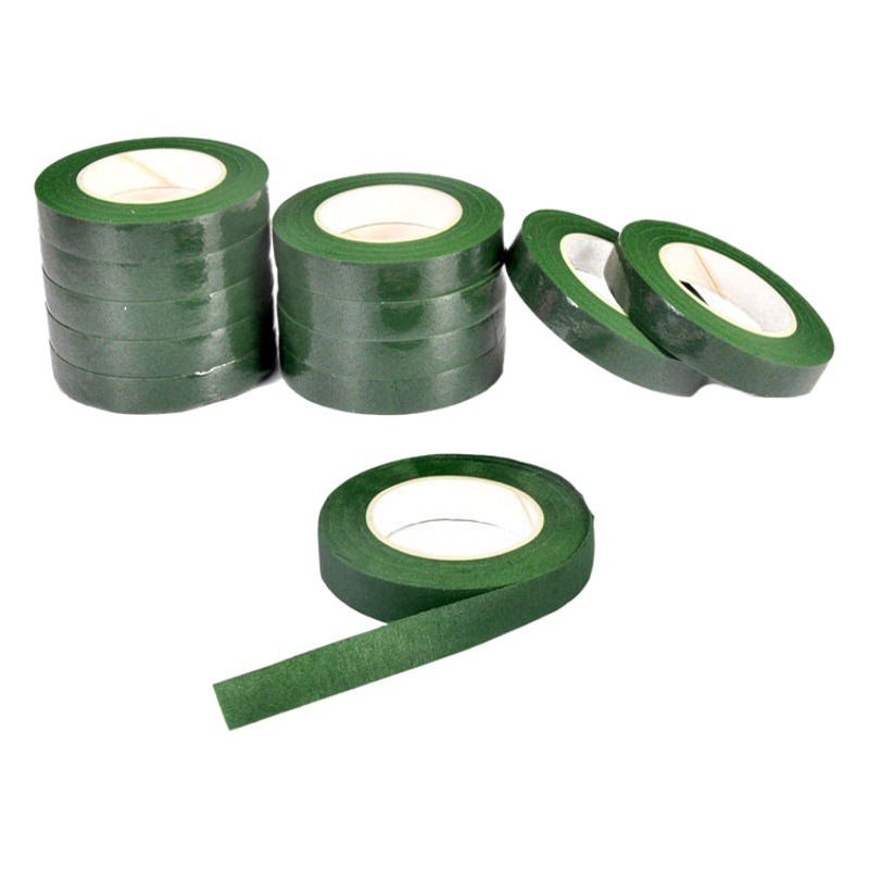 Green diy handmade tape green tape floral tape silk mesh flower silk socks flower handmade flower packaging material