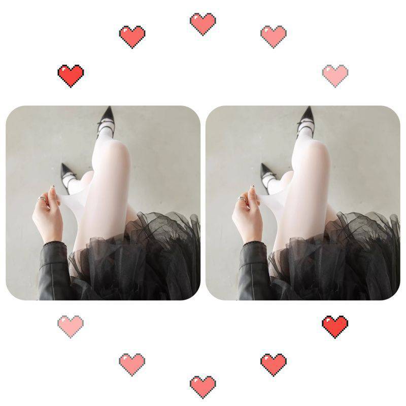 2 pack [white + white] stockings