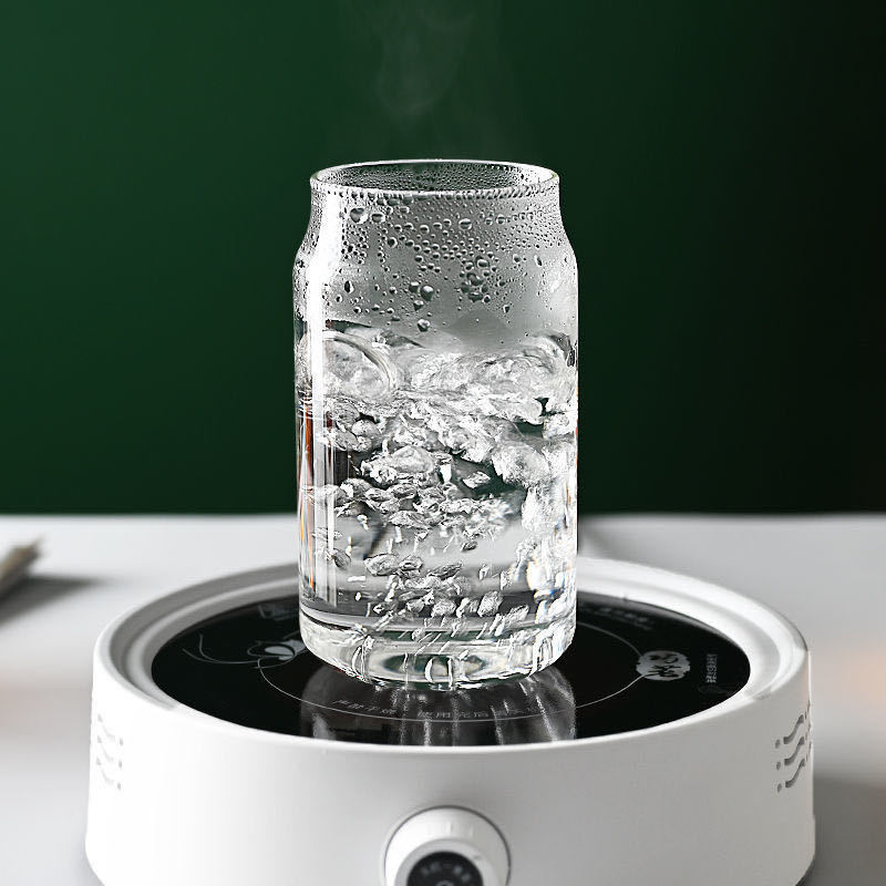 Borosilicato taza de coque vidrio jugo bebida taza de color alto café leche taza de té bebida fría taza ins viento cinturón paja