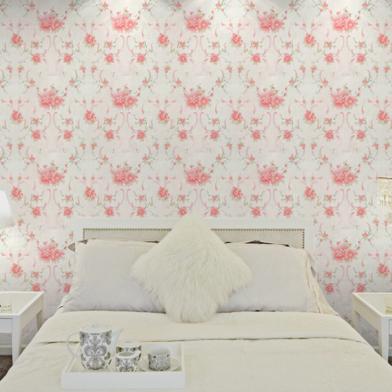 &&&【클래식】화이트 바탕에 핑크 나비&&