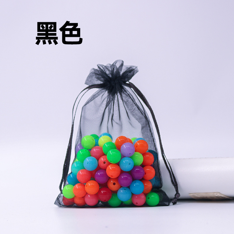 透明白色巾着袋糸袋通気性ジュエリーギフト収納包装袋化粧品包装網糸袋卸売り|undefined