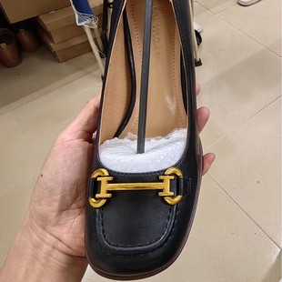 Metal Buckle British Retro Thick High-Heeled Shoes Are Only Available to Order Aura British Style Formal Wear