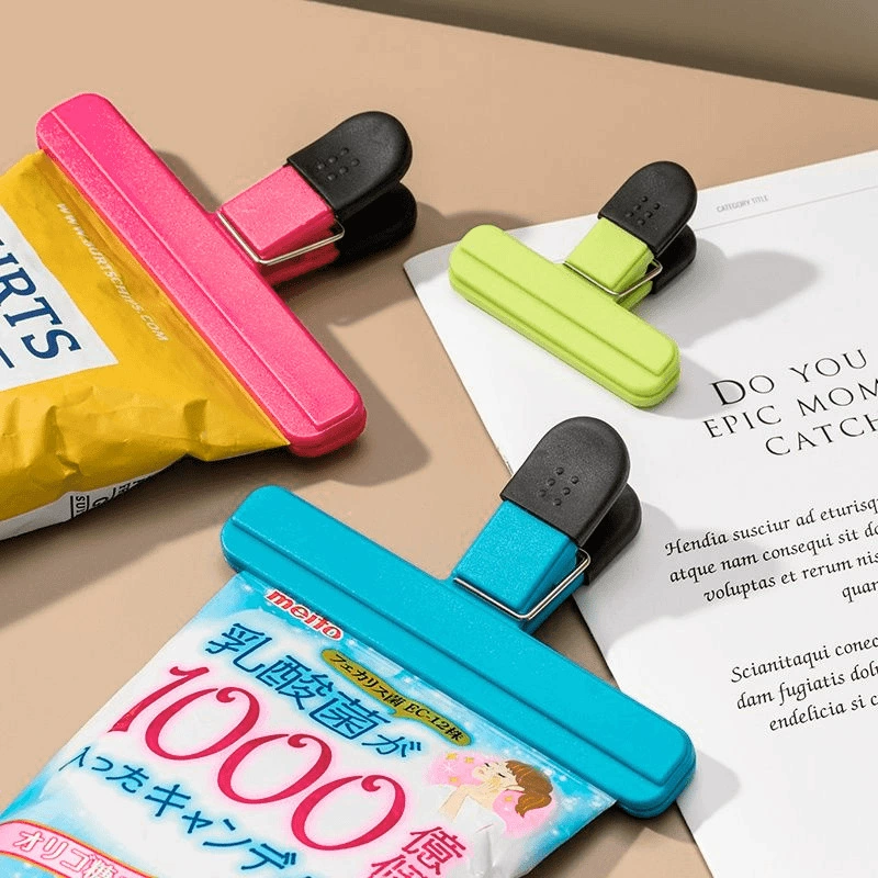 Т-образный зажим для сохранения свежести продуктов, влагонепроницаемый и защищающий от плесени, из пищевого пластика, для закусок и продуктов.