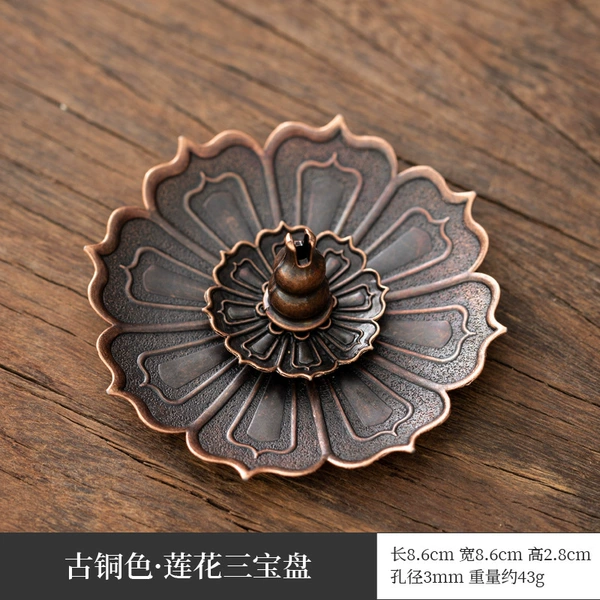 Large size-Three Lotus Treasures-Bronze