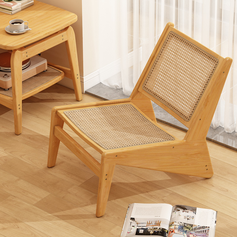 Balcón casual sofá de ratán perezoso sofá sofá nórdico balcón individual silla simple