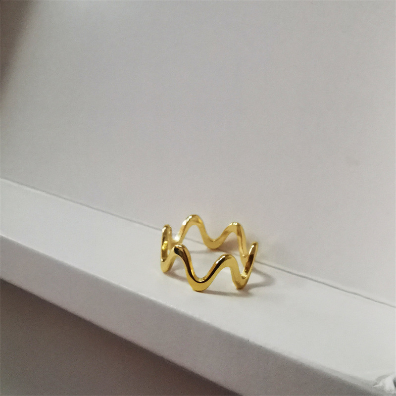 7g Weight Rings Classification Retro Lady Streetwear Geometric Stainless Steel Rings