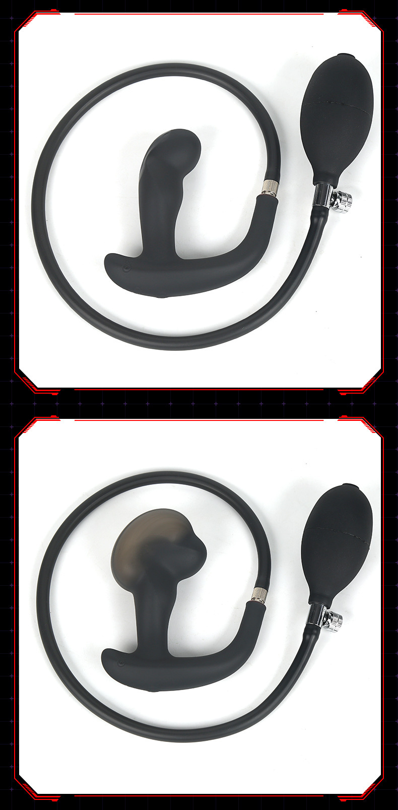Remote-Control Vibrating Inflatable Prostate Massager with Silicone Anal Beads — detail image 25