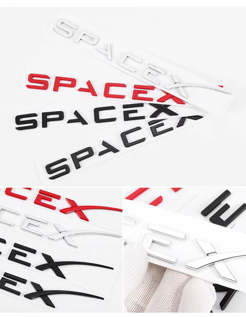Suitable for Tesla Model3/Y car front and rear logo modification standard TESLA modification plastic car tail logo ABS