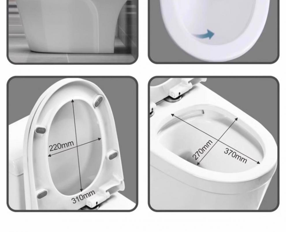 Household large-diameter anti-odor siphonic toilet, ordinary ceramic bathroom seat, essential for hotels undefined