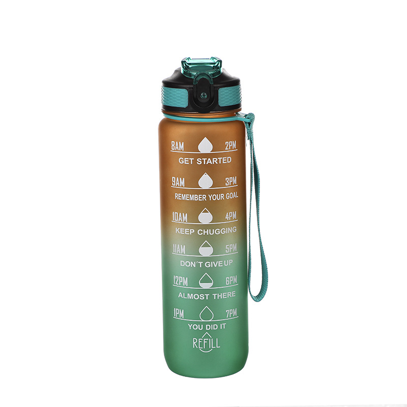 Cross-border Deportes hervidor de agua de plástico taza de gran capacidad de rebote cubierta de paja SK Amazon PC regalo caliente Espacio Taza
