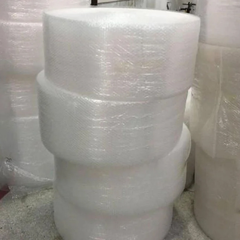 Película de burbujas de nuevo material, paquete antichoque de PE, almohadilla de burbujas de PE, paquete de bobinas de burbujas de PE