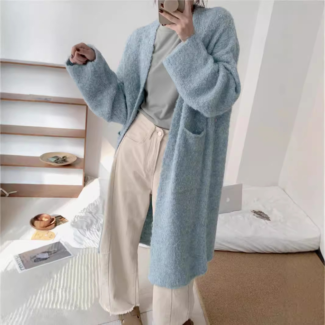 圈圈纱毛衣女2024秋冬新款设计感气质毛衣外套欧洲站针织开衫女装